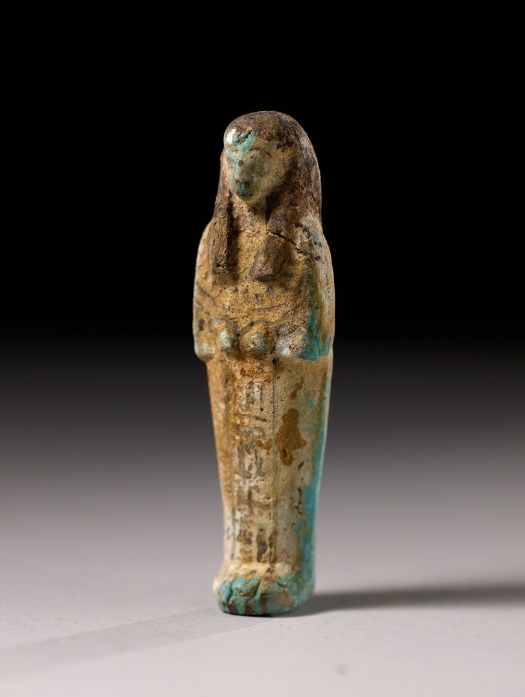 Muinainen Egypti Fajanssi Ushabti - 11 cm #1.2