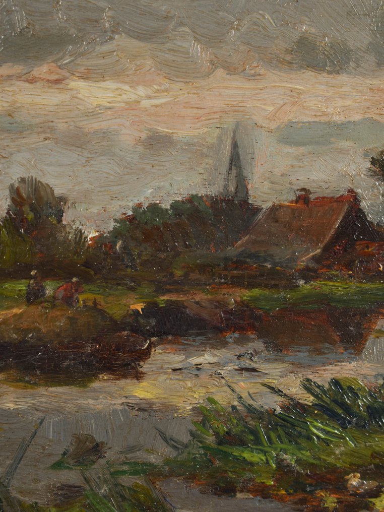 Willem Hendrik Eickelberg (1845-1920) - Boerderij langs de rivier #3.1