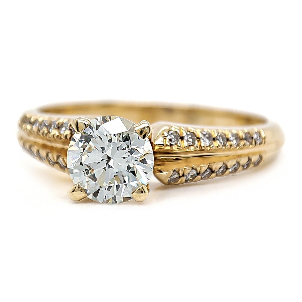0.68 Carat H/SI Diamonds - Ring - 14 kt Gelbgold #1.2