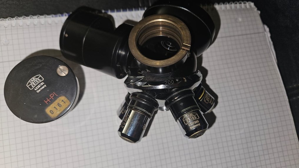 显微镜镜头 - Auflichtkondensor III D (4/0.1, 8/0.2, 16/0.35, 40/0.85 und 80/0.95) - 1960-1970 - Carl Zeiss #3.2