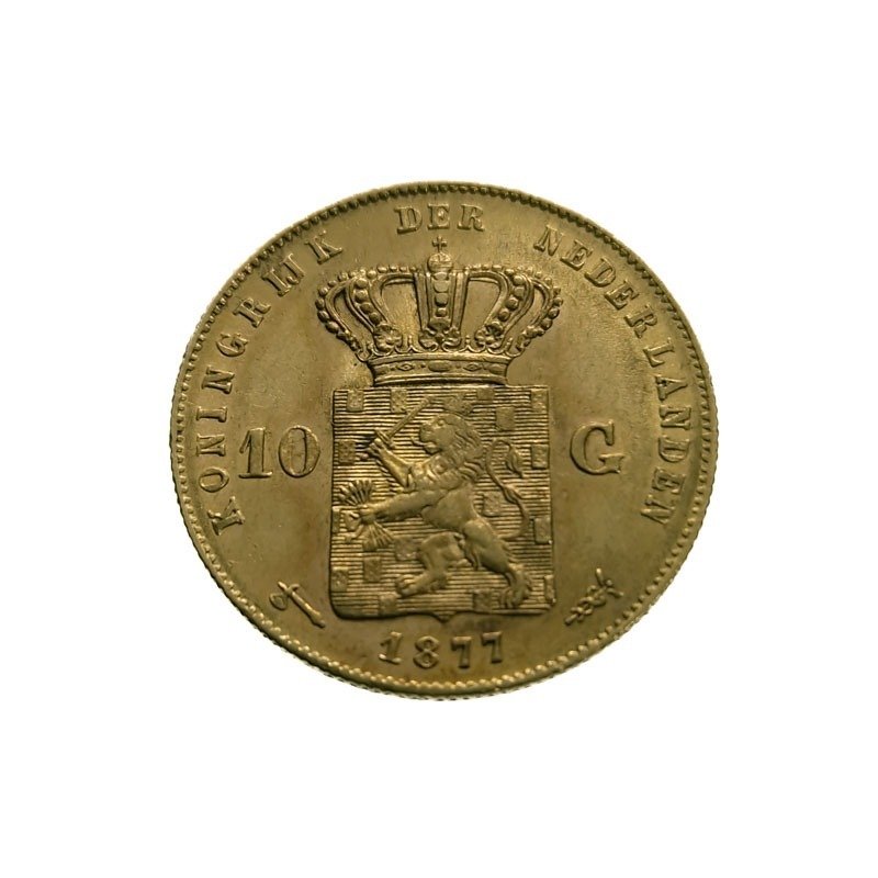 Holanda. Willem III (1849-1890). 10 Gulden 1877 #1.2