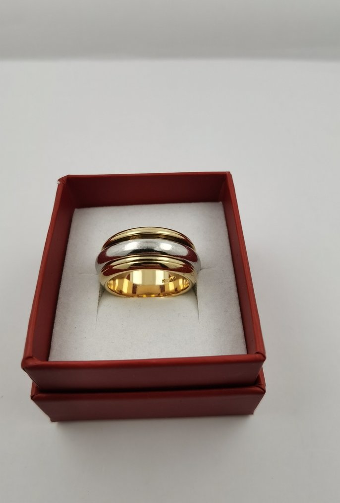 Gyűrű - 18 kt. Fehér arany, Sárga arany #2.1