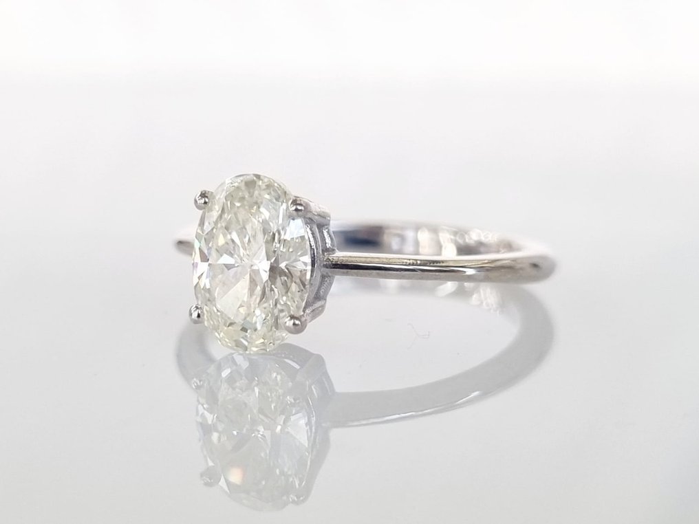 Förlovningsring Vittguld Diamant #3.2