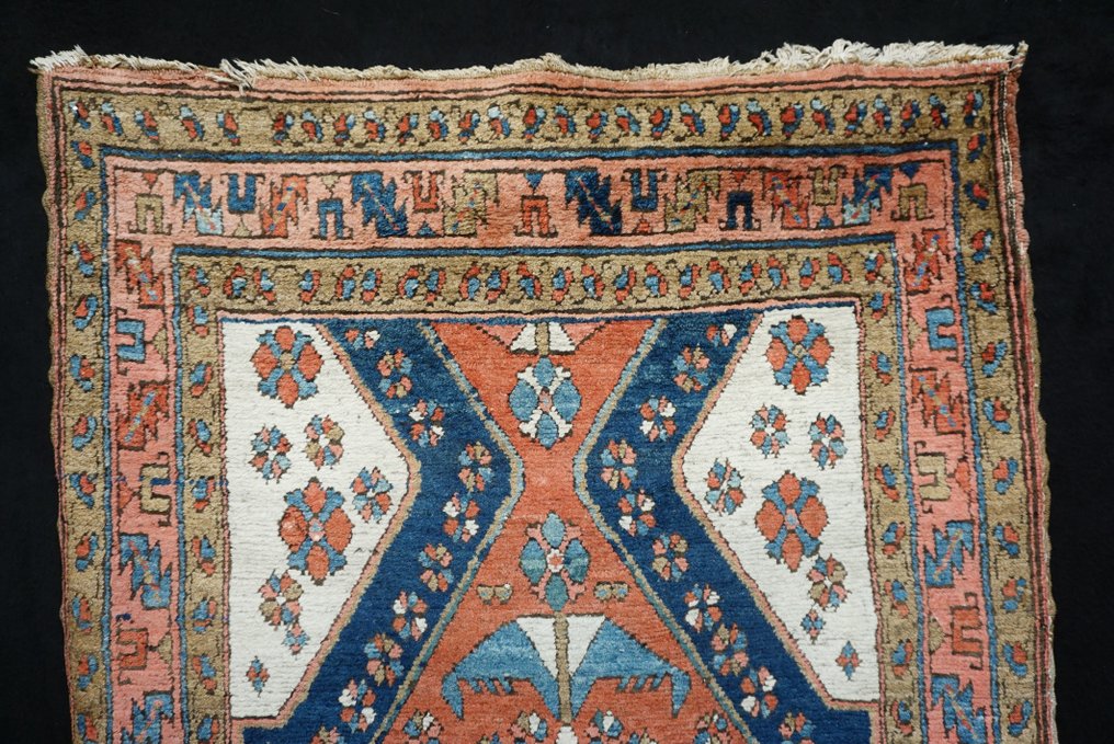 Antigo Heriz Serapi Irã - Carpete - 446 cm - 106 cm #2.1