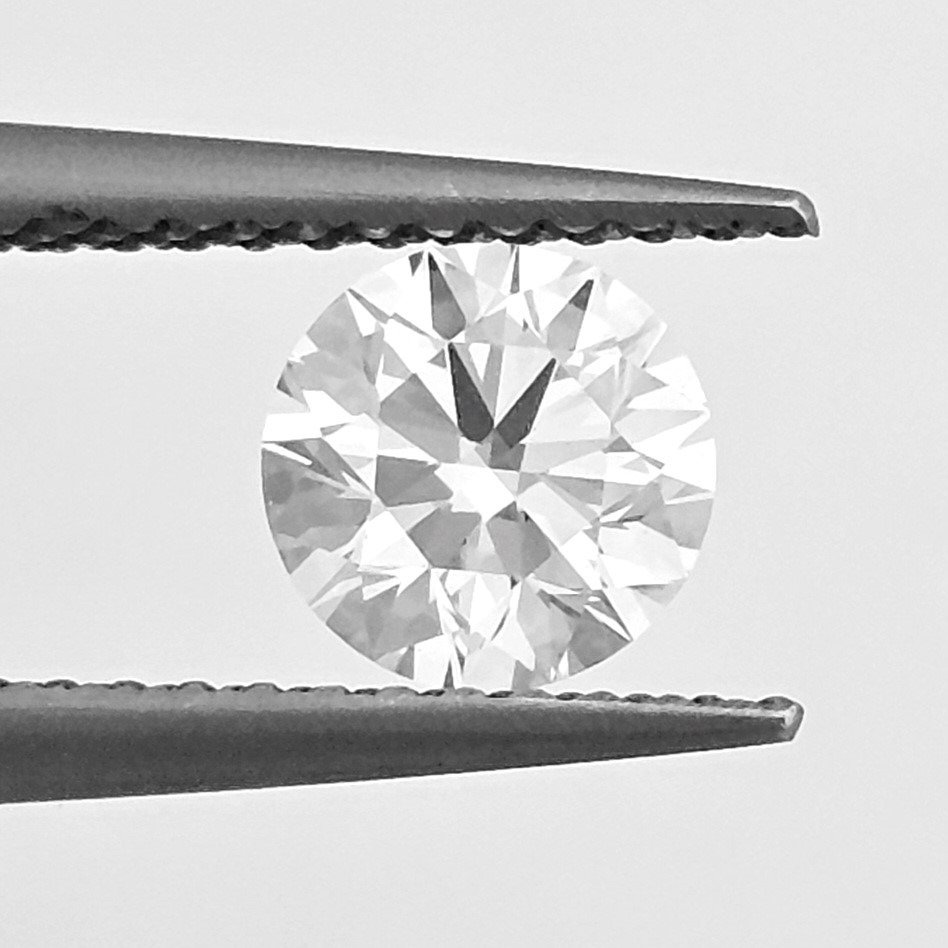 1 pcs Diamant  (Naturlig)  - 0.70 ct - Rund - F - SI2 - Gemologisk institutt i Amerika (GIA) #1.2