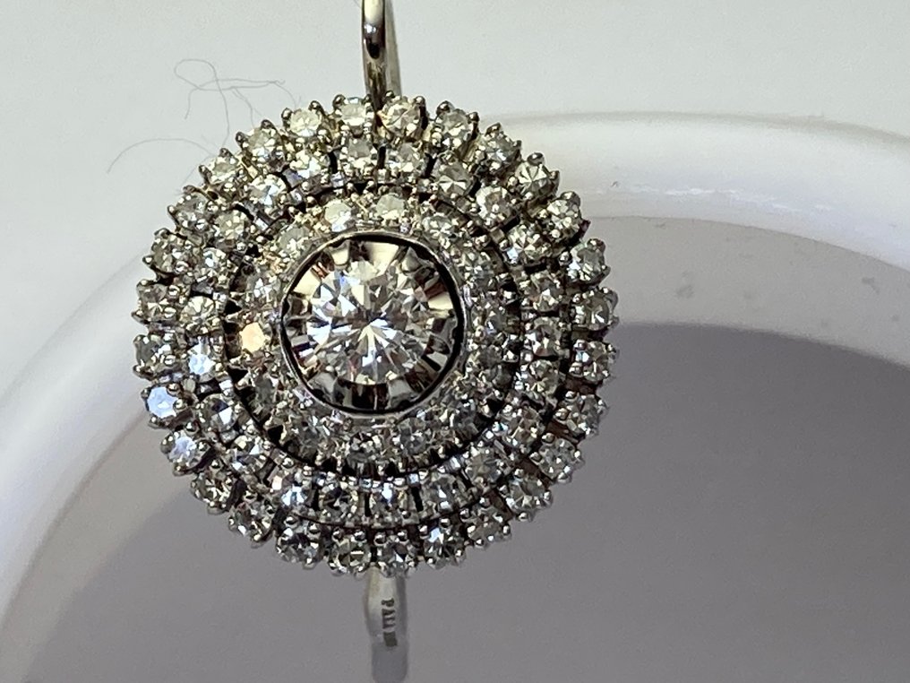 Pala Diamond - Oorbellen Witgoud Diamant  (Natuurlijk) - Diamant #1.1