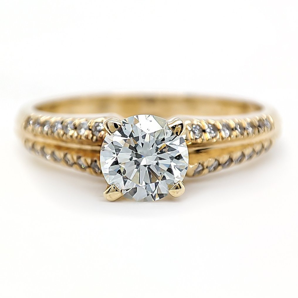 0.68 Carat H/SI Diamonds - Ring - 14 kt Gelbgold #1.1