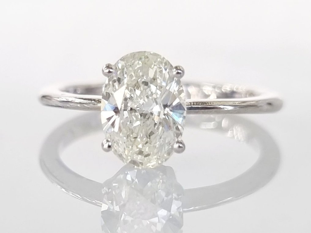 Engagement ring White gold Diamond #1.1