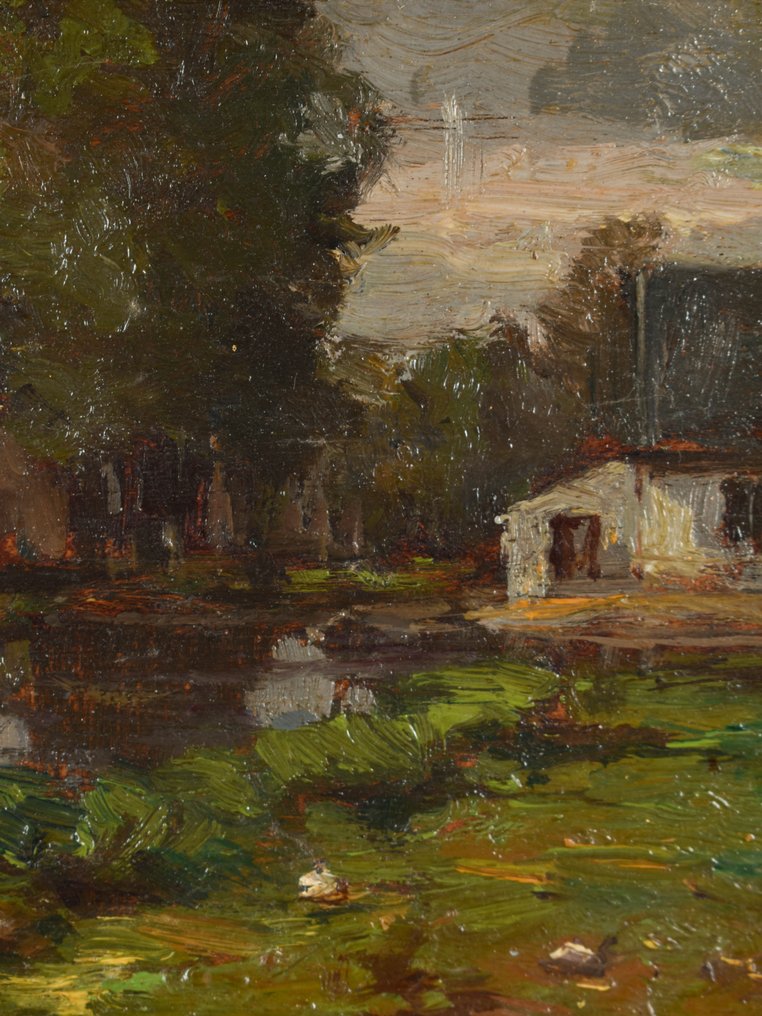 Willem Hendrik Eickelberg (1845-1920) - Boerderij langs de rivier #2.2