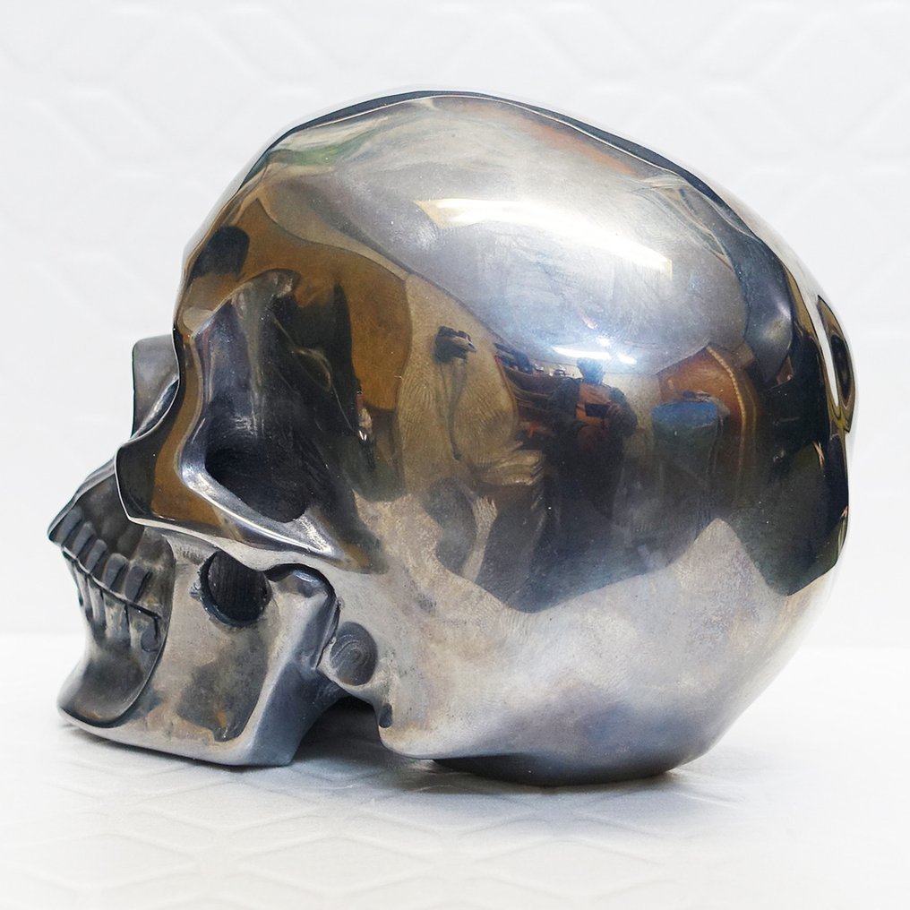 Cabeza de figura - Magnificent Hand Carved Skull in "Tera-Herz" - Super Realistic Series - Tera-hertz #2.1