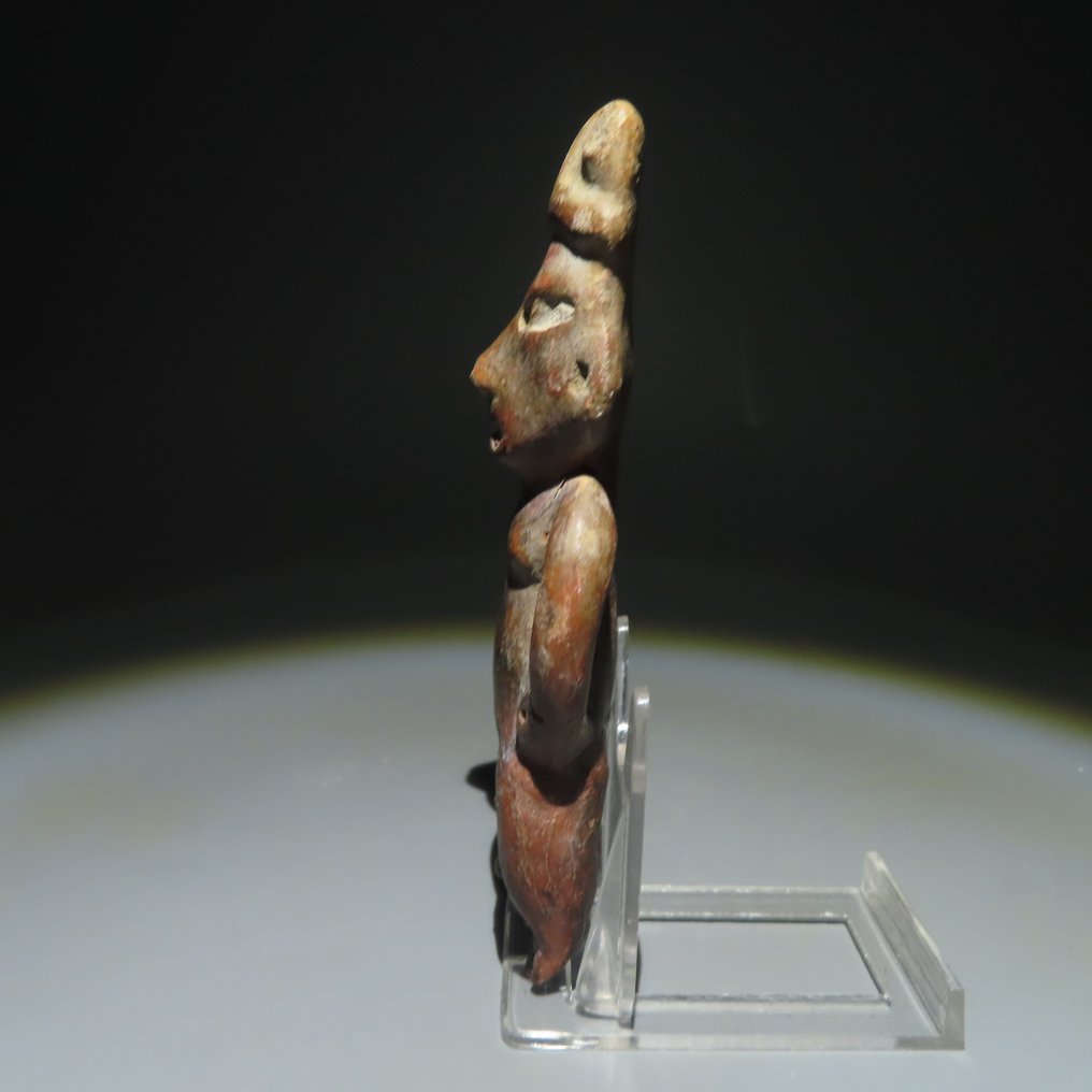 墨西哥特拉蒂爾科 Terracotta 擬人化人物。西元前 1200-900 年。 14 公分高。西班牙出口許可證。 #1.2