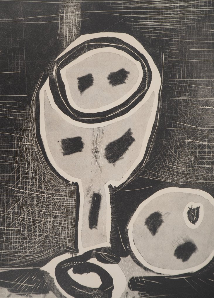 Pablo Picasso (1881-1973) - Dans l'atelier de Picasso : Nature morte au verre à vin #2.1