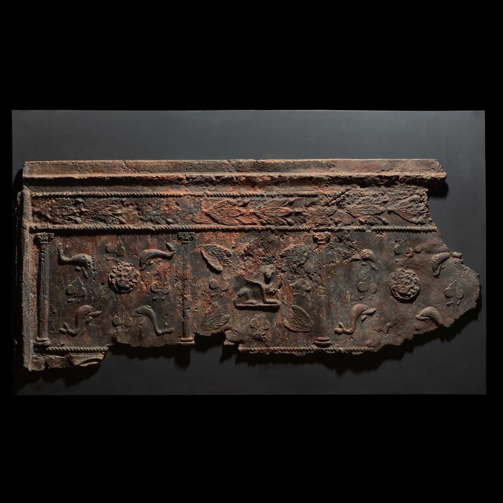 Fenicio Plomo Placas de sarcófago. Finales del Período Helenístico - Comienzos del Período Romano c. 150 a. C. - #3.1