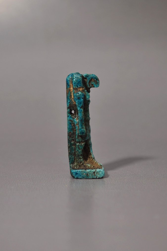 古埃及，後期 Faience Thot 护身符 - 4.7 cm #3.2