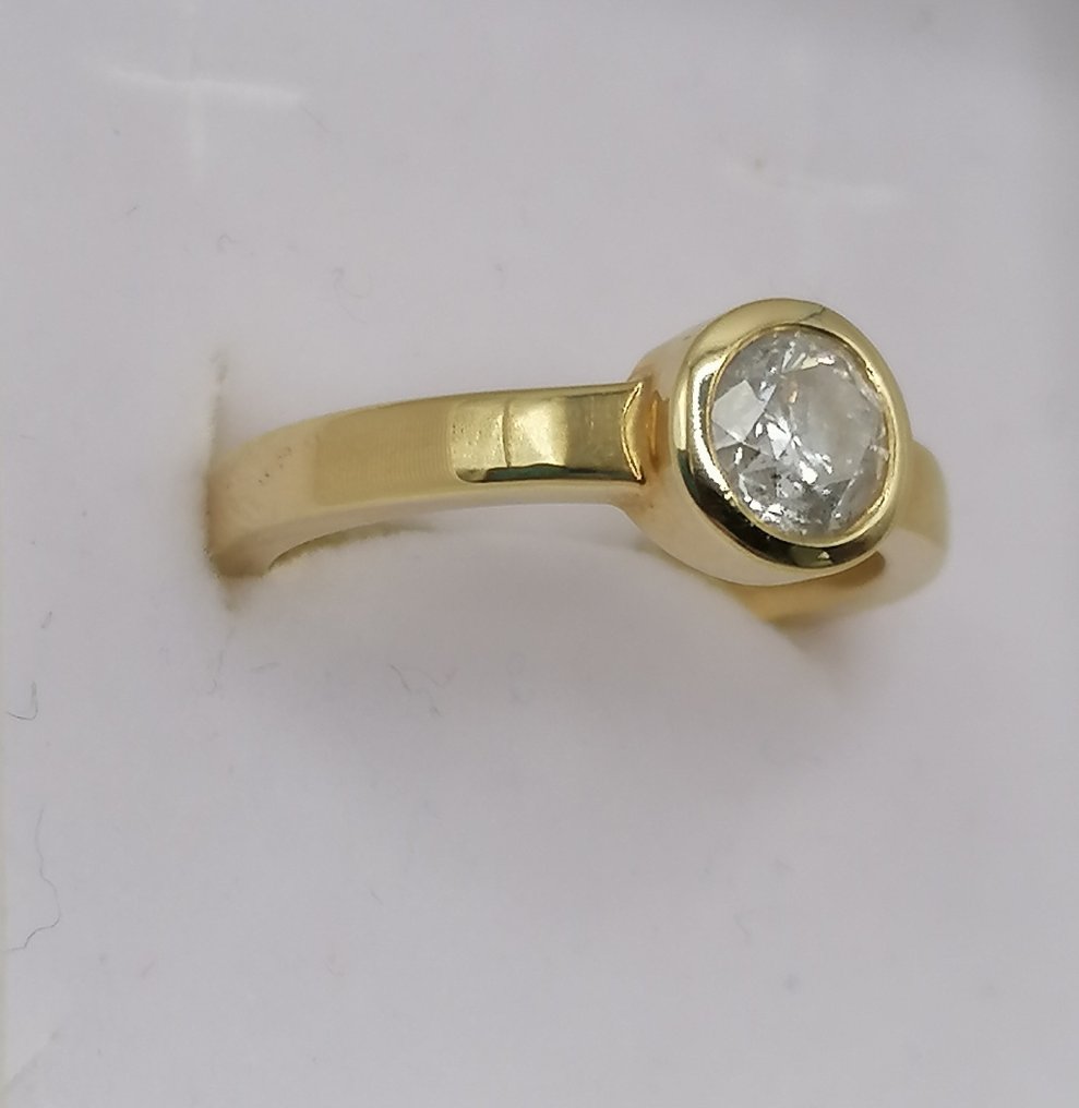 Ring Gult guld Diamant  (Natural)  #1.2