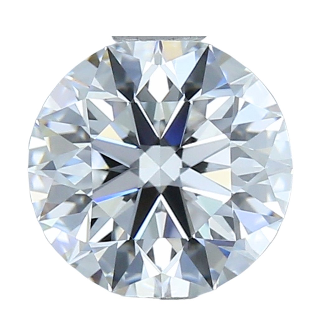 1 pcs Diamante - 0.90 ct - Rotondo, ---Diamante Dif Taglio Eccellente --- - D (incolore) - IF (Internamente Perfetto) #1.1