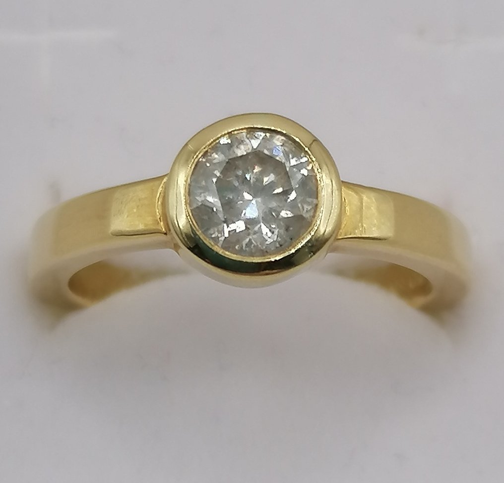 Ring Gult guld Diamant  (Natural)  #1.1