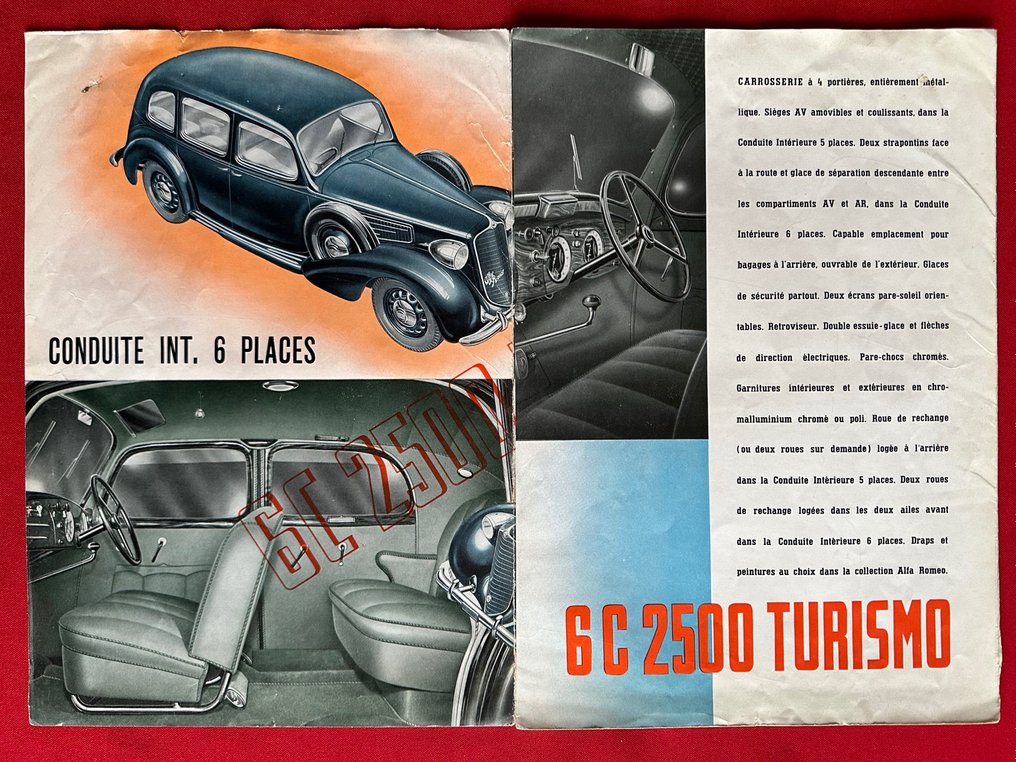Brochure - Alfa Romeo - 6C 2500 Turismo - 1939 #2.1