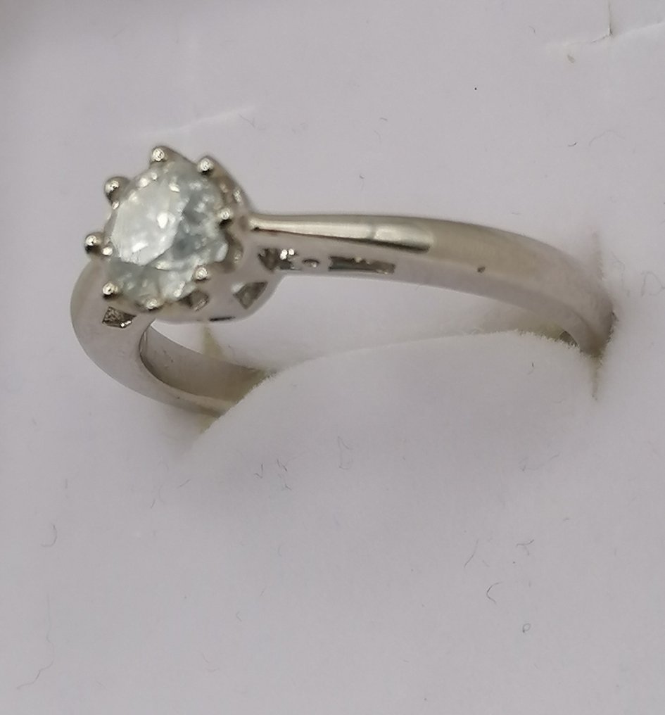 Ring - 14 karat Hvidguld Diamant  (Natur) #2.1