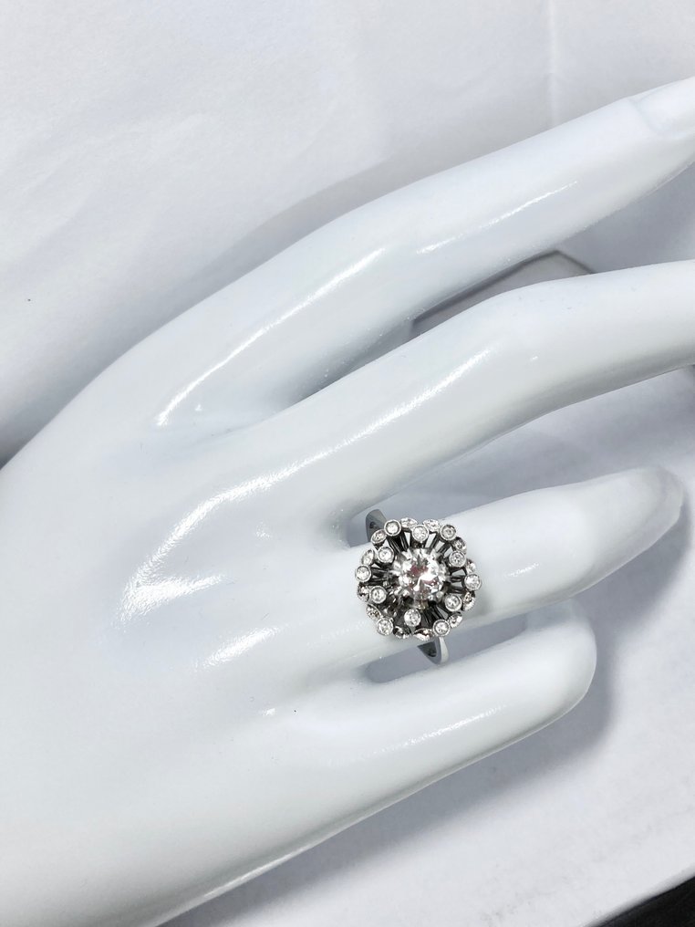 Pala Diamond - 戒指 - 18K包金 白金 钻石  (天然) #2.1