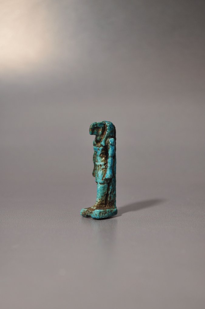 古埃及，後期 Faience Thot 护身符 - 4.7 cm #1.0