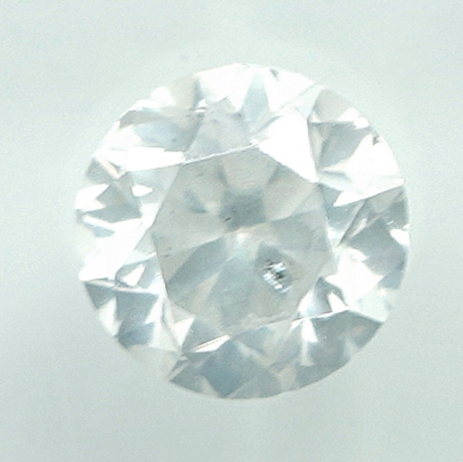 1 pcs Timantti  (Luonnollinen)  - 0.61 ct - H - I1 - Jalokivitodistus, Antwerpen (GRA) #1.0