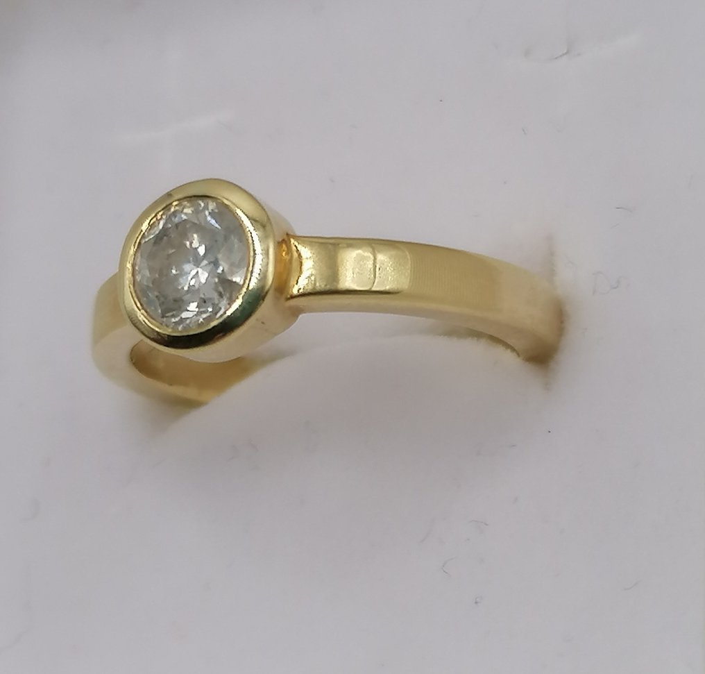 Ring Gult guld Diamant  (Natural)  #2.1