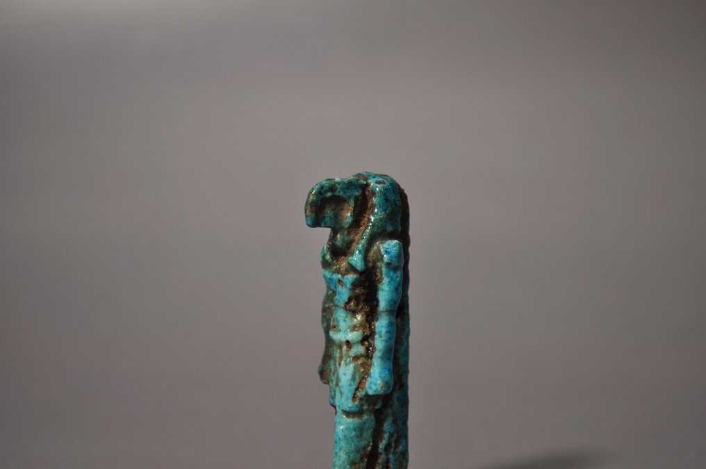 古埃及，後期 Faience Thot 护身符 - 4.7 cm #1.0