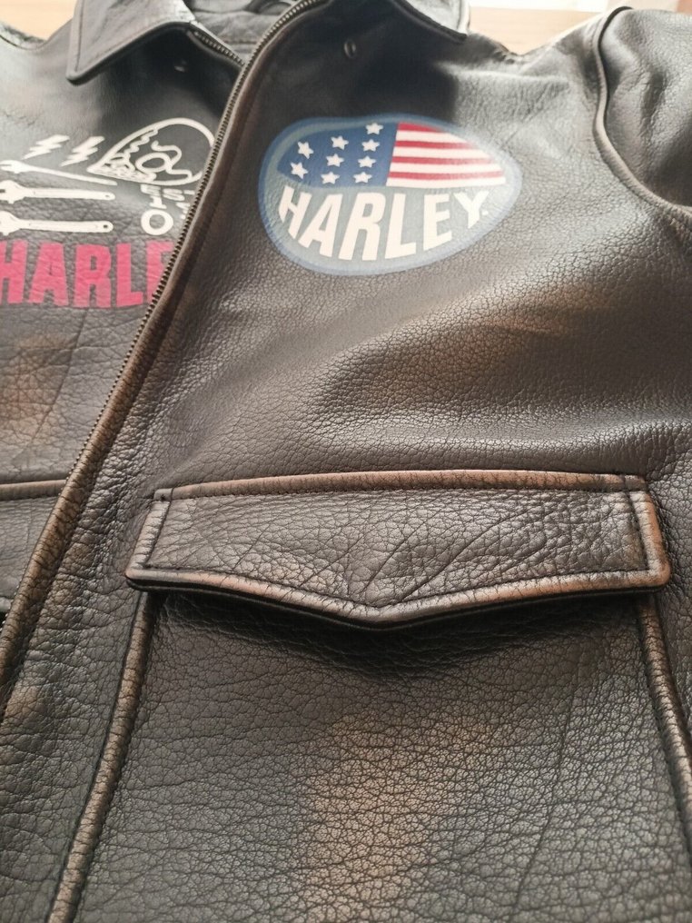 Harley-Davidson Men's Archer Bomber Leather Jacket - Lederjacke #3.1