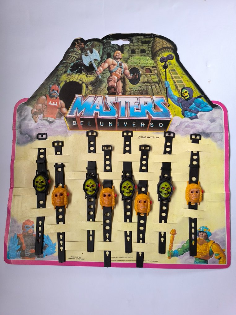 Mattel  - Figurka Masters of Universe: Expositor Completo año 1985 de los relojes de Masters del Universo muy buen - 1980-1990 - Hiszpania #1.1