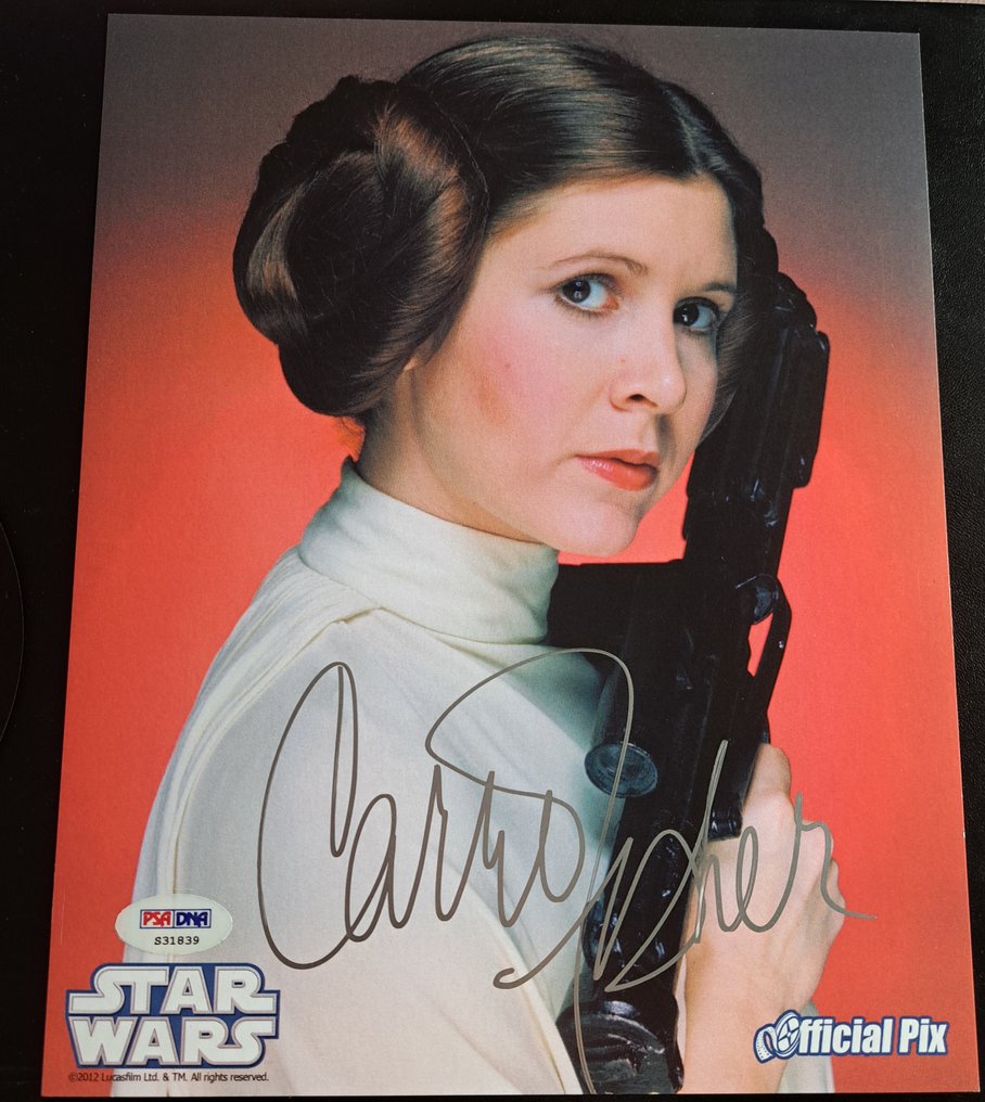 Star Wars Episode IV: A New Hope - Signed 8x10" Photo by Carrie Fisher (+) as Princess Leia - with PSA DNA Coa - Official Pix #2.3