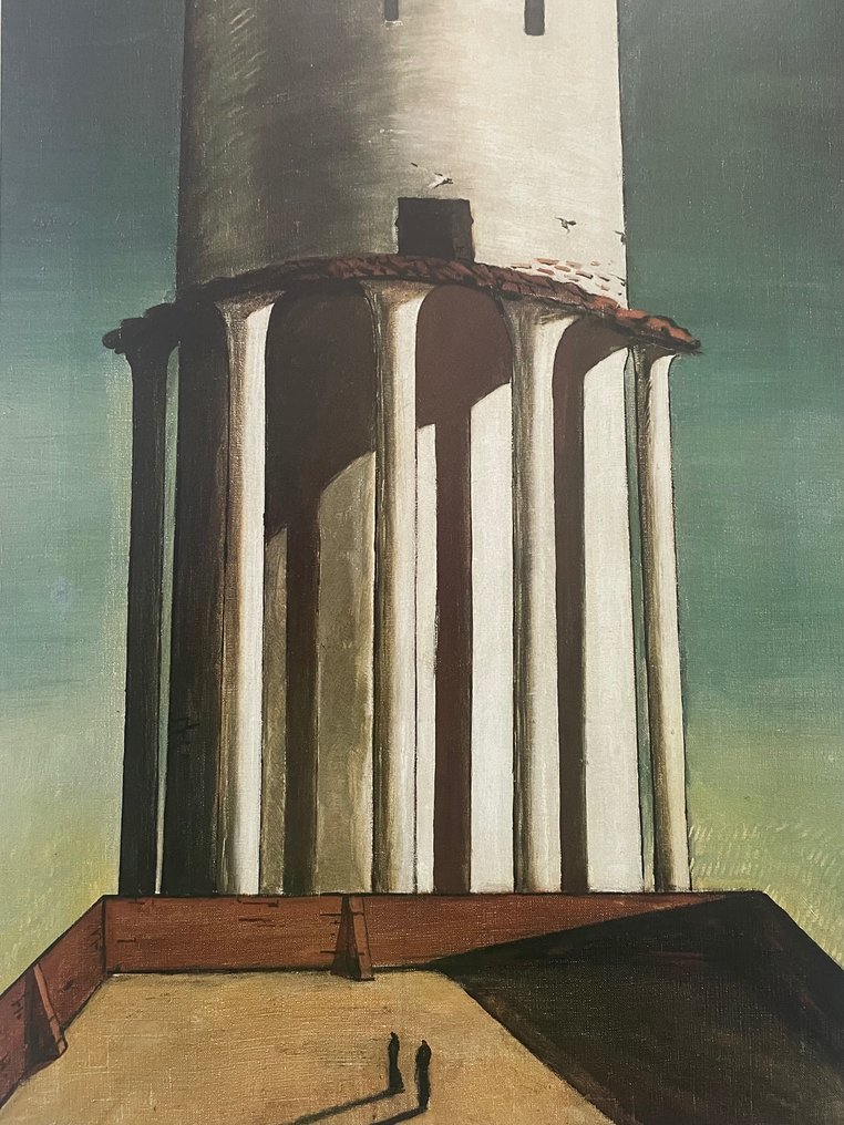 Giorgio de Chirico (after) - La Grande Torre - Achenbach Licensed Print ** NO RESERVE ** #2.1