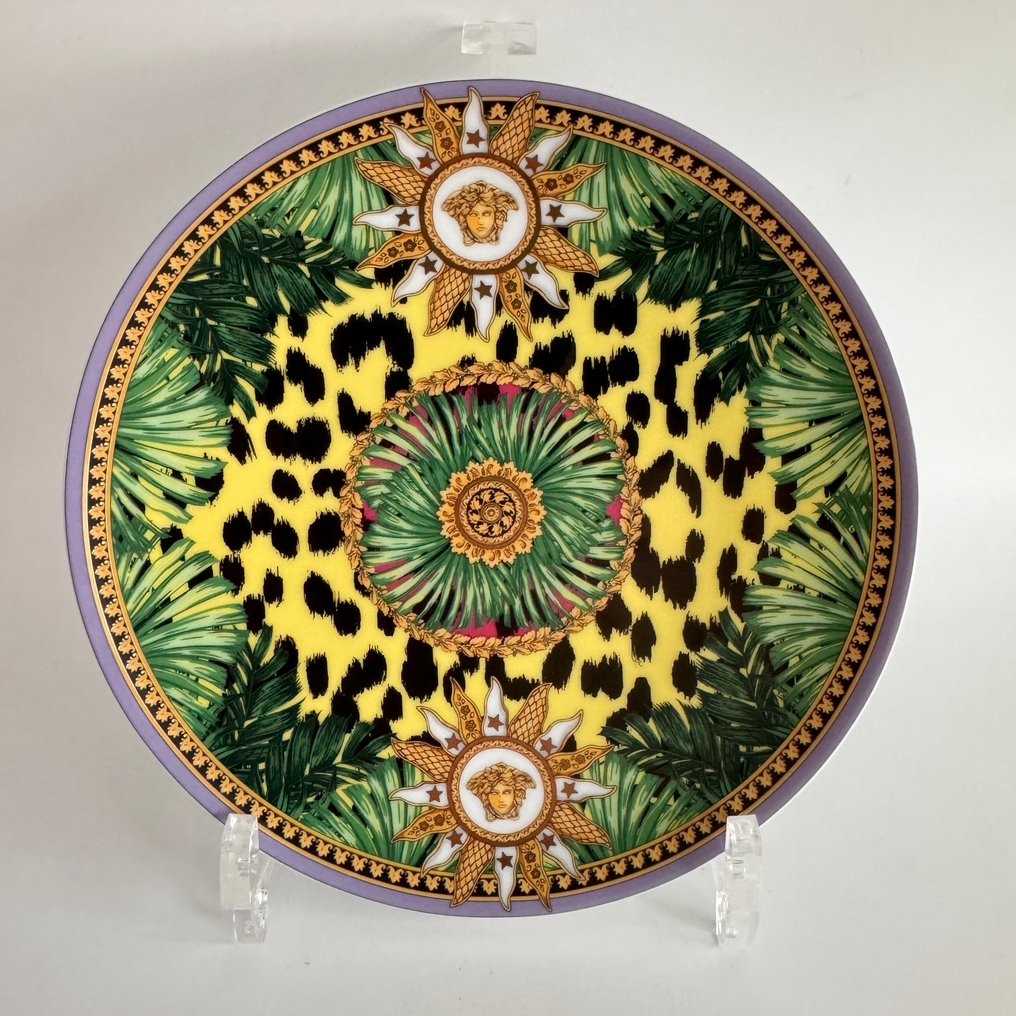 Rosenthal - Versace - 盤子 - Brotteller - 17 cm Jungle Animalier Wild - 瓷器 - Neu Orginalverpackt #1.0
