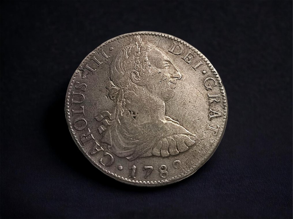 Espagne. Carlos III (1759-1788). 8 Reales 1788 Mexico FF #2.1