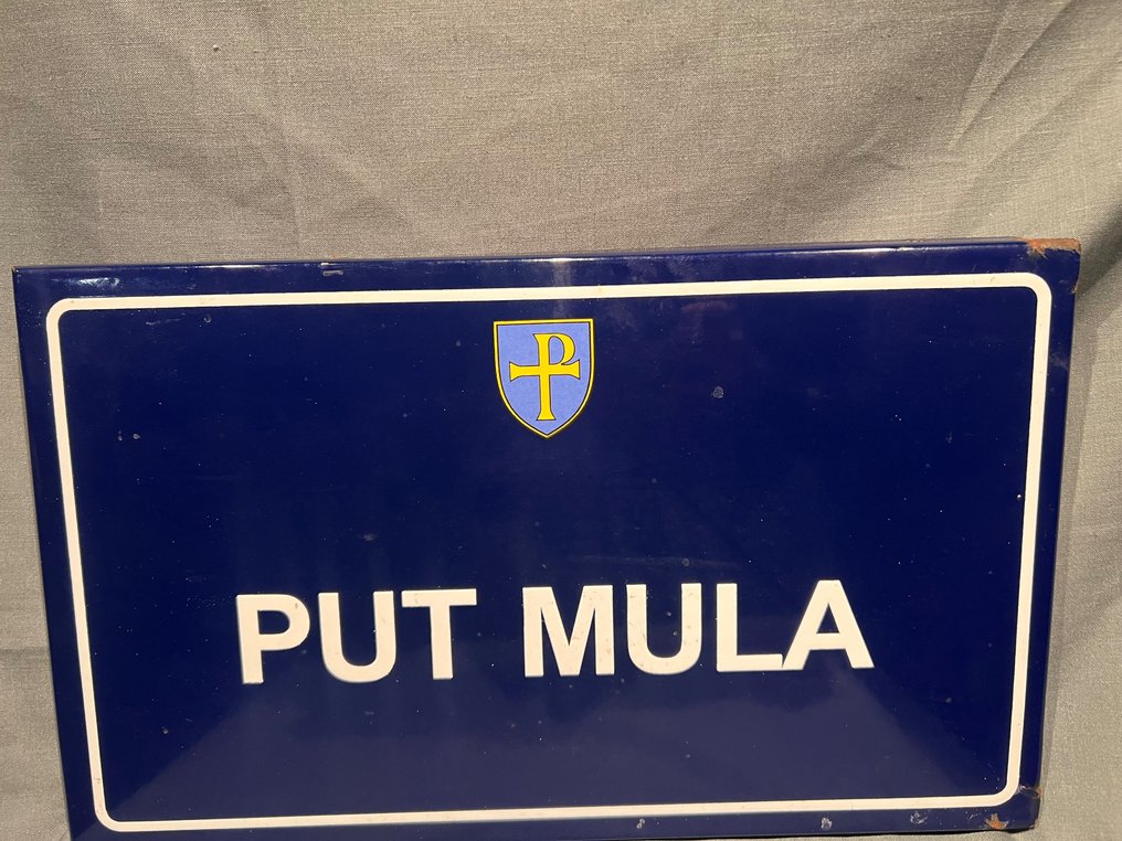 Put Mula - Croazia - 琺瑯標誌牌 - 金屬 #2.2