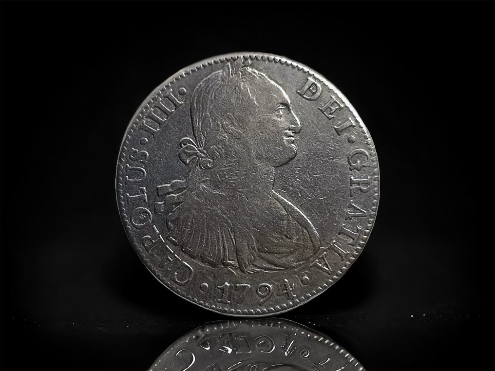 Espanja. Carlos IV (1788-1808). 8 Reales 1794 Mexico FM #1.1