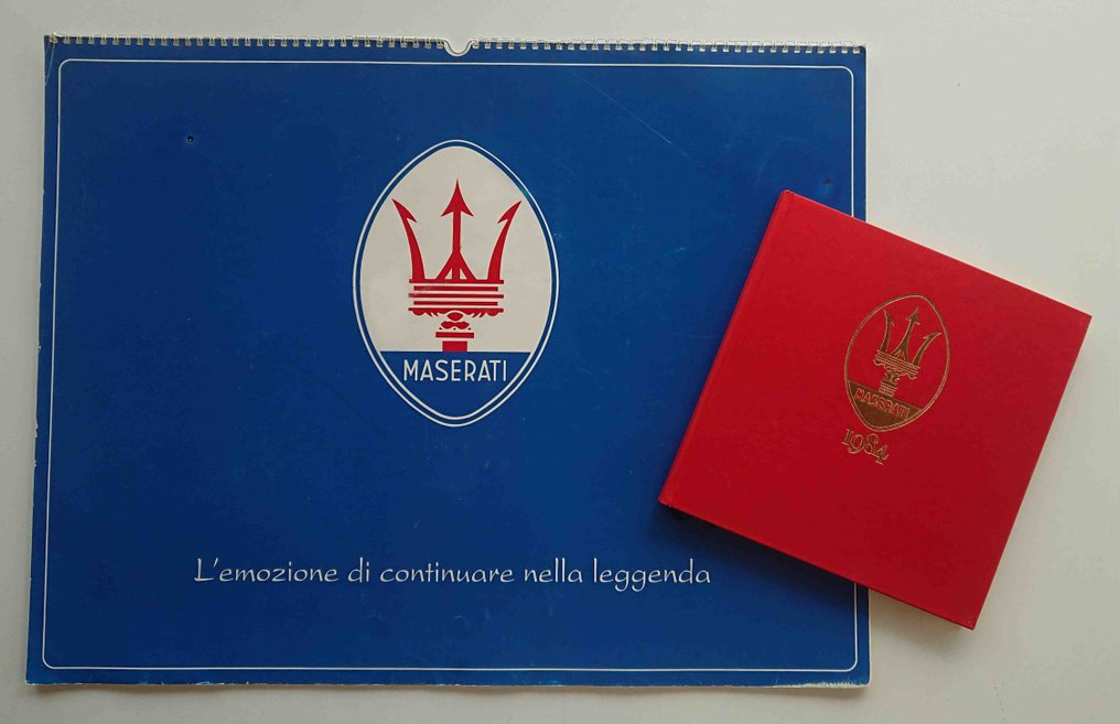 Agenda und Kalender - Maserati - Agenda 1984 con Autografo De Tomaso e Calendario 1995 - 1984 #1.1