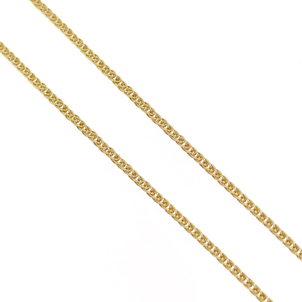 Halskette mit Anhänger - 18 kt Gelbgold, Weißgold #2.1