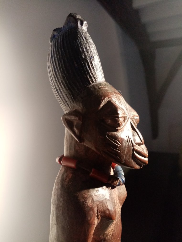 双胞胎雕像 (1) - 木 - Ibeji - Yoruba - 尼日利亚 - 28 厘米  #2.1