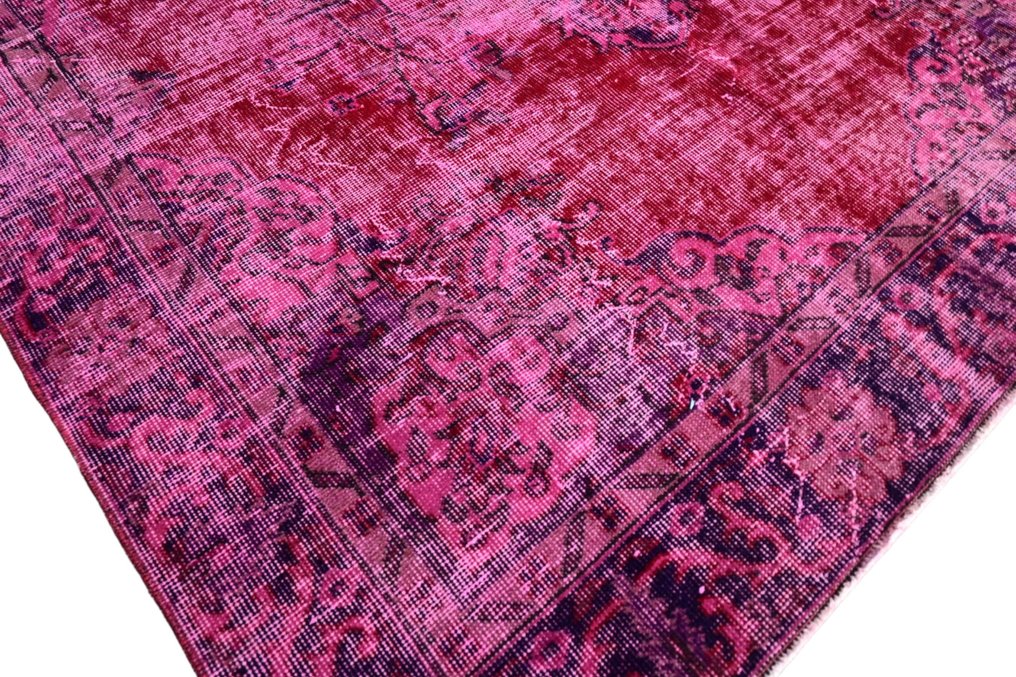 Roze vintage √ Certificaat √ Schoon als nieuw - Vloerkleed - 257 cm - 165 cm - Gegarandeerd handgemaakt #3.1