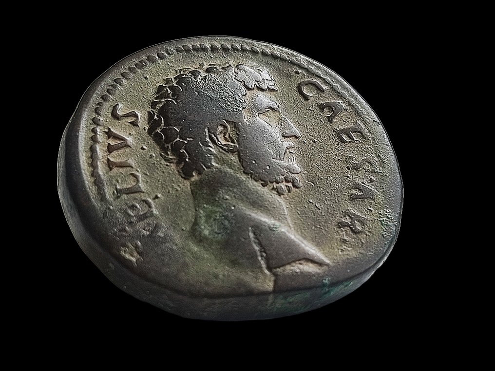 Romarriket. Aelius (AD 136-138). Sestertius Rome - Spes #2.1