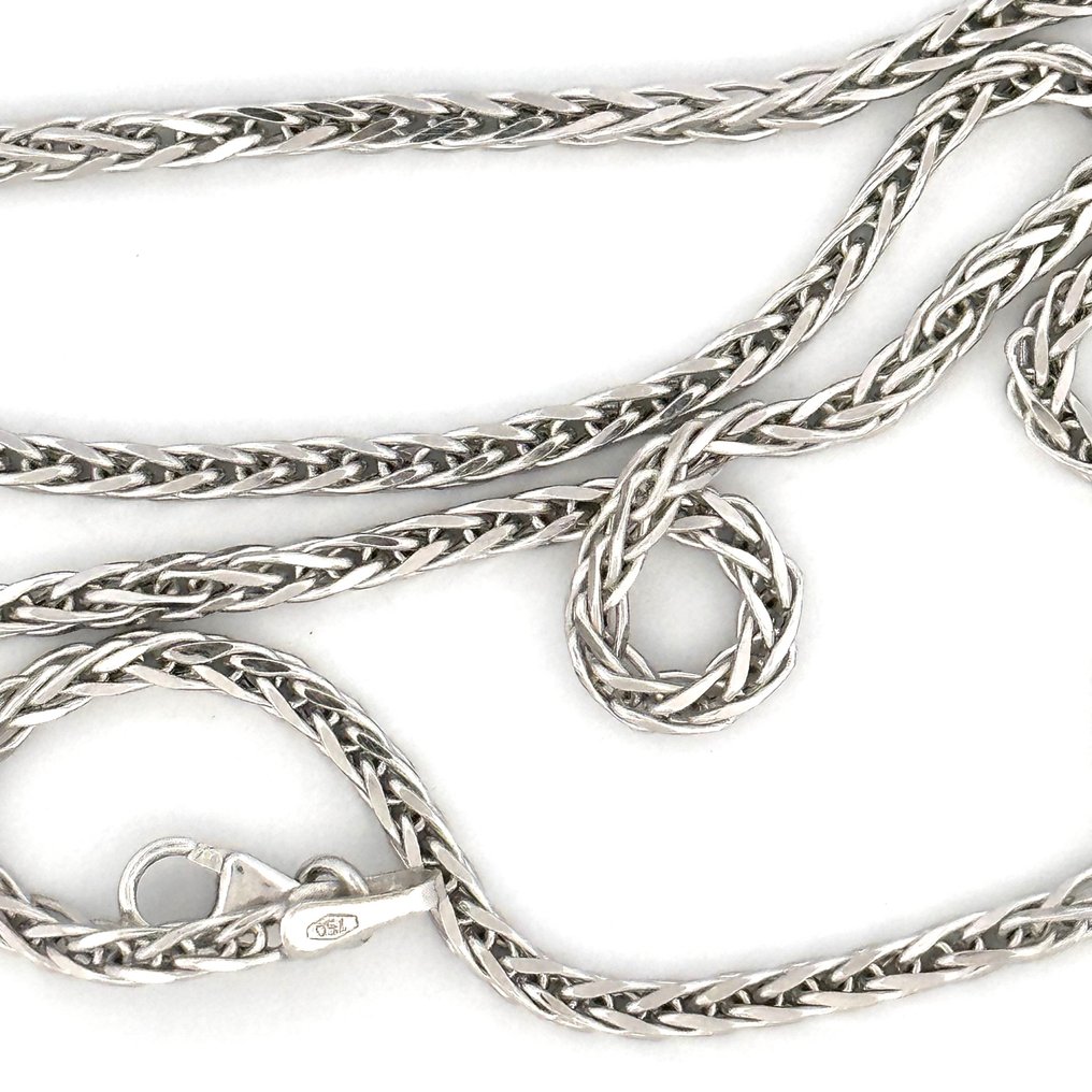 Handmade - Halskette - 3.5 g - 18 kt Weißgold #1.0