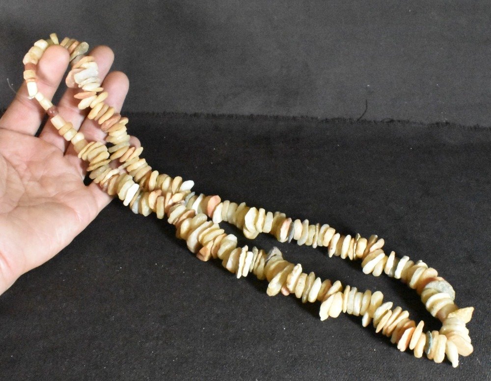 Néolithique Collier de perles de quartz, 70 cm #2.1