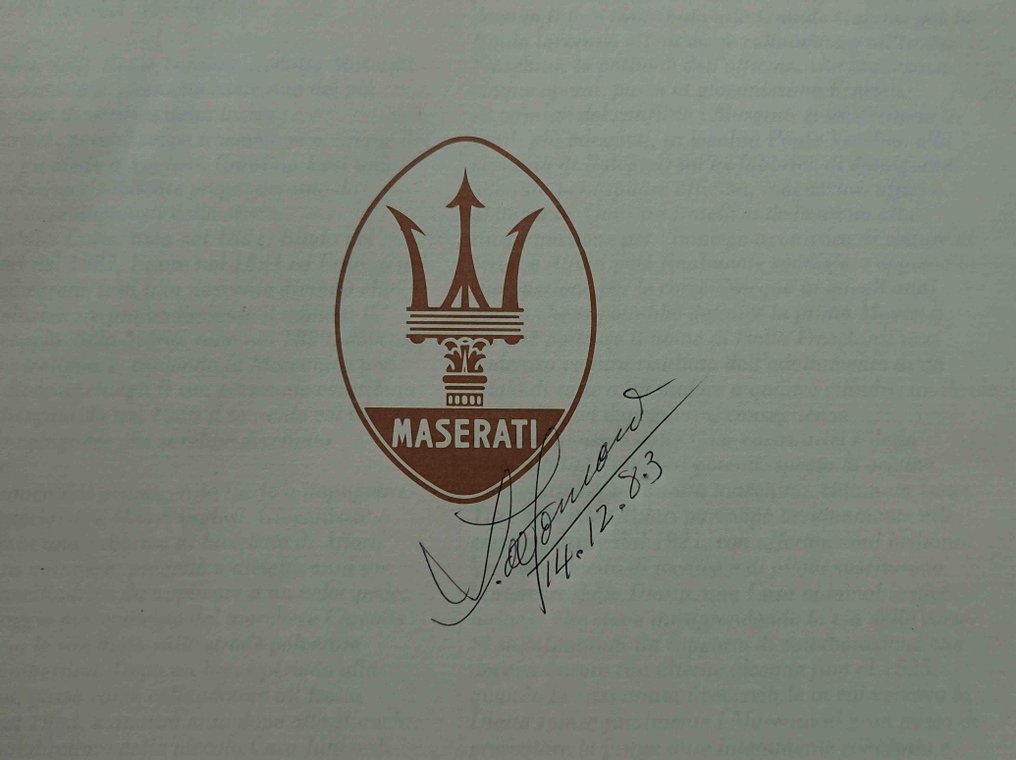 Agenda und Kalender - Maserati - Agenda 1984 con Autografo De Tomaso e Calendario 1995 - 1984 #2.1
