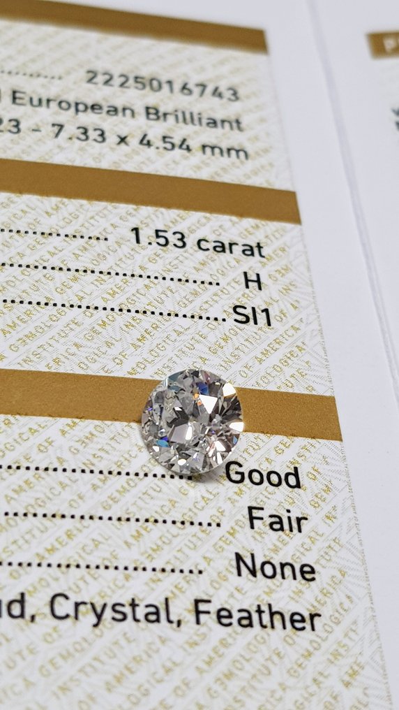 1 pcs Diamante  - 1.53 ct - SI1 #3.1