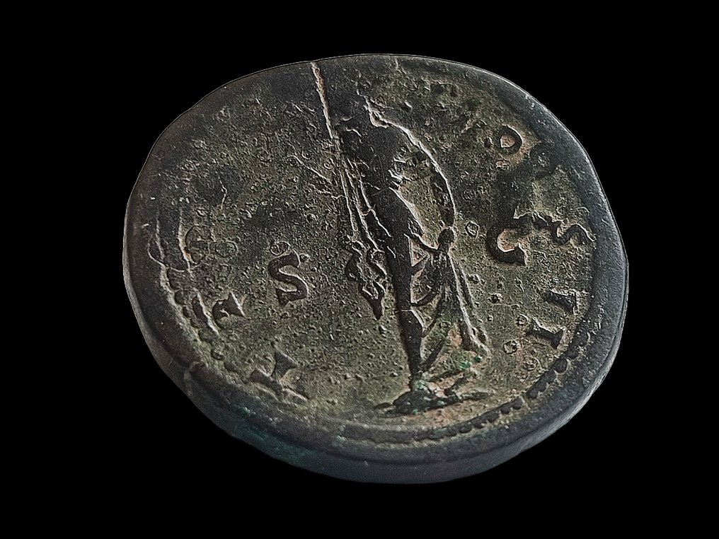 Roman Empire. Aelius (AD 136-138). Sestertius Rome - Spes #3.2