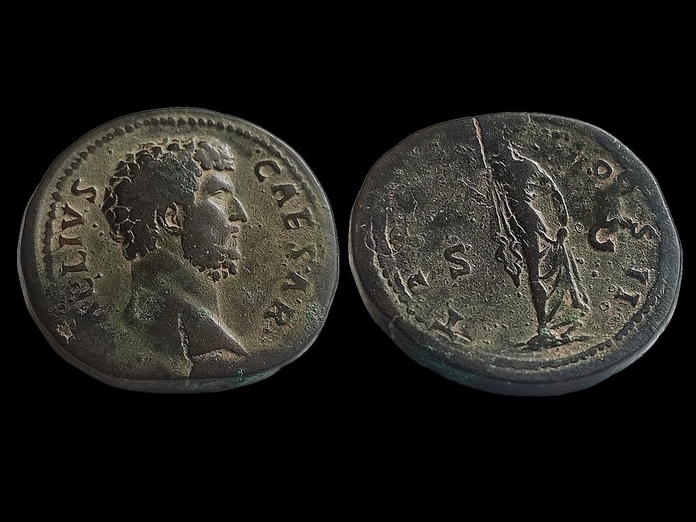 Romeinse Rijk. Aelius (136-138 n.Chr.). Sestertius Rome - Spes #1.1