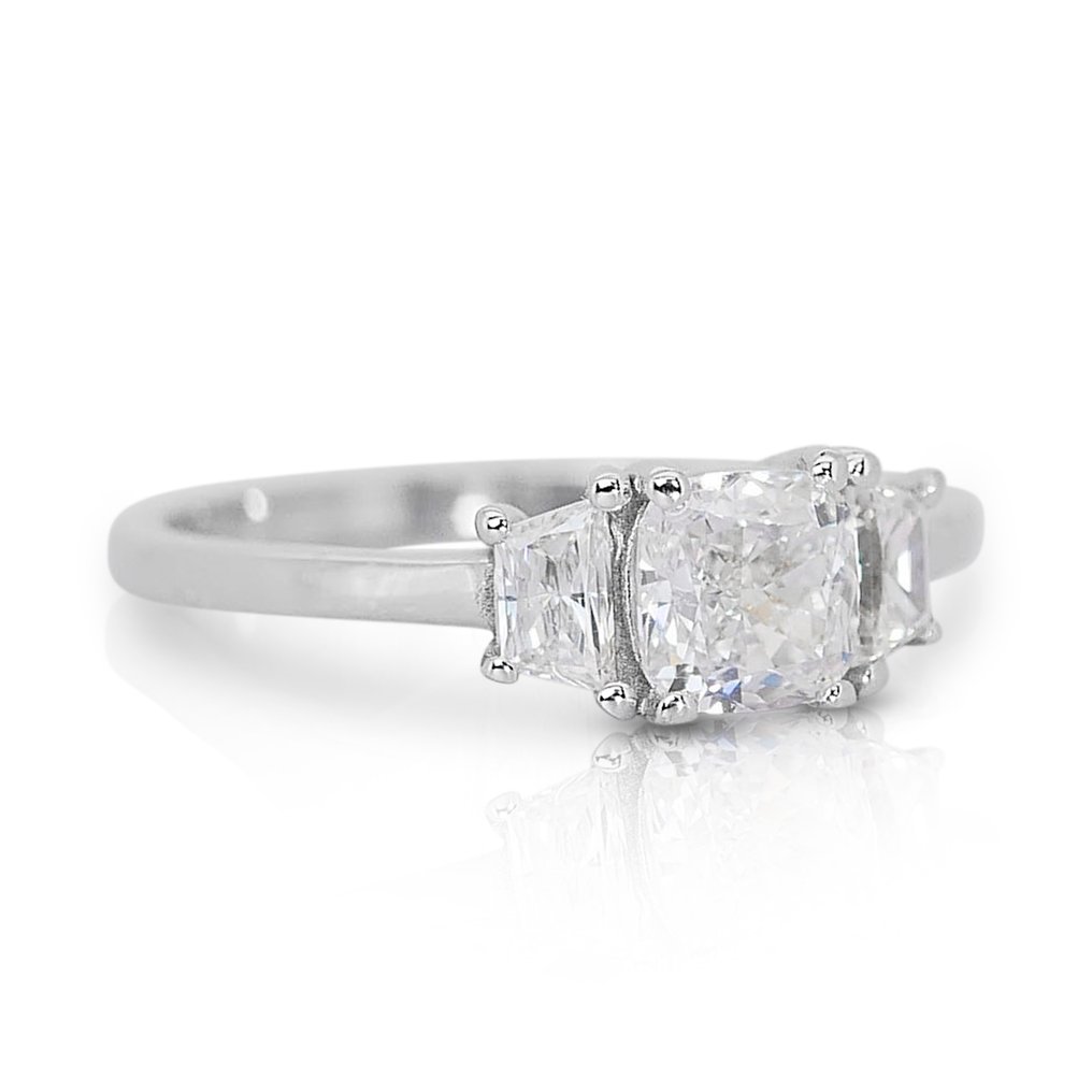 Ring Weißgold Diamant  (Natürlich) - Diamant  #2.1