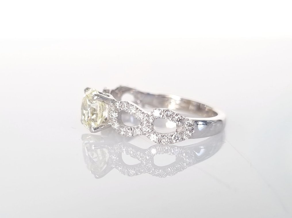 Cocktail-ring Vittguld Diamant  (Natural) - Diamant #2.2
