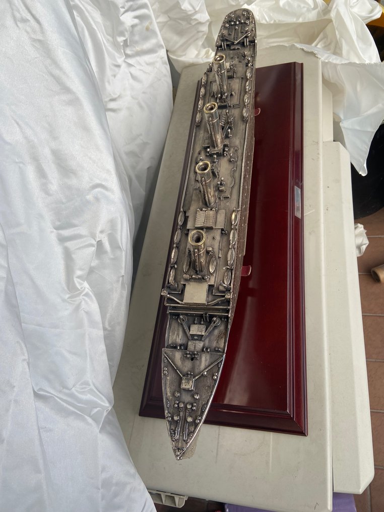 Sculptură, Titanic argento 925 lunghezza cm 77  peso kg 1,982 - 20 cm -  #3.2